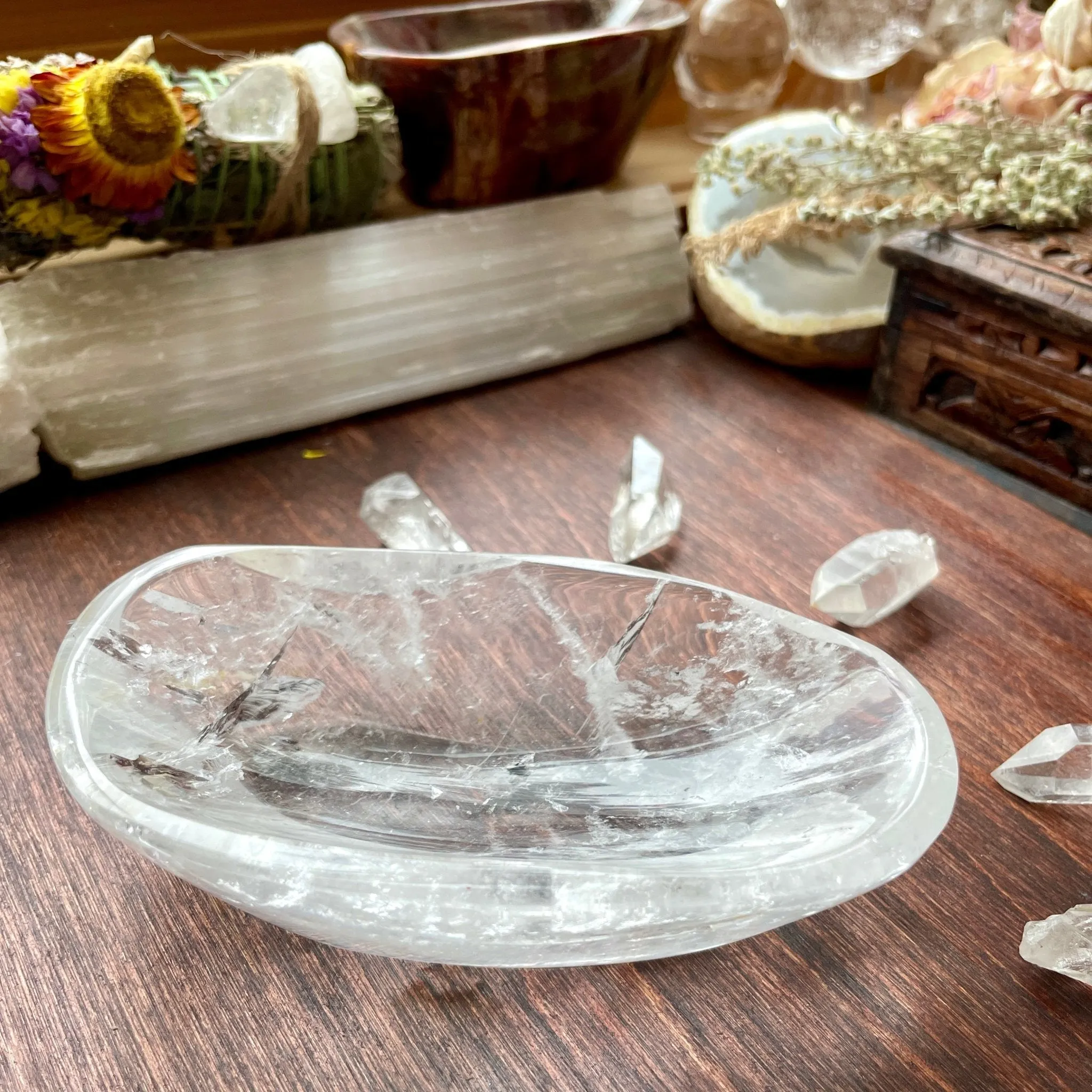 Crystal Clear Quartz Bowl