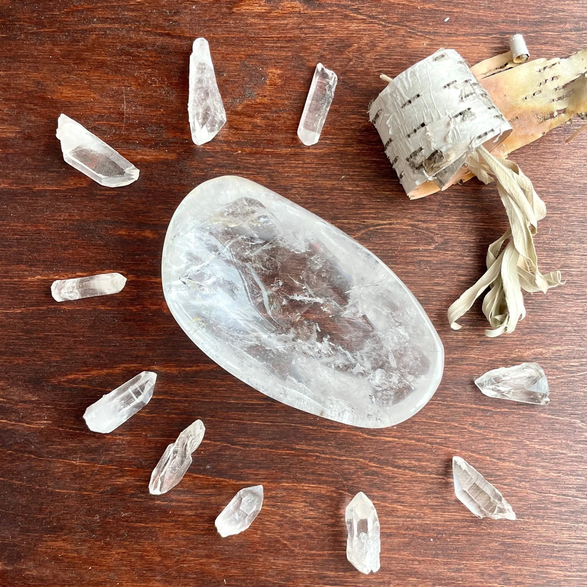 Crystal Clear Quartz Bowl