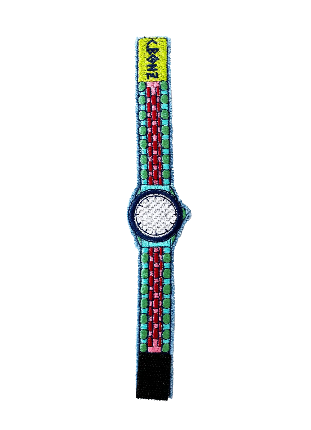 Customizable Embroidered "Watch" Bracelet