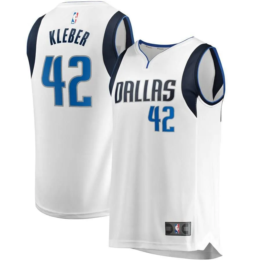 Dallas Mavericks Maxi Kleber Fanatics Branded Replica Fast Break Player Association Jersey Kids - White | Ireland Q2881P4