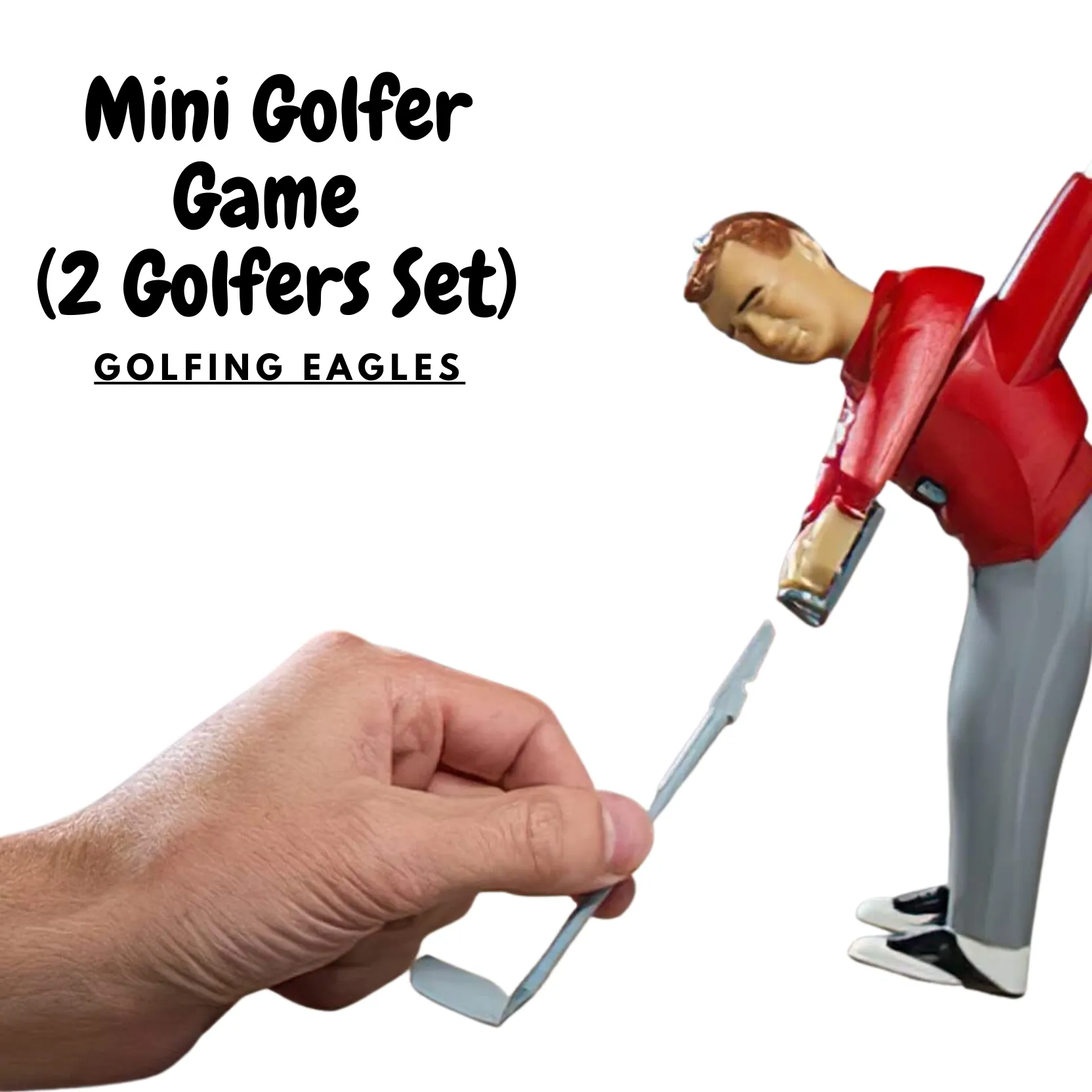 Deluxe Mini Golf Set | Mini Golfer on a Stick Game