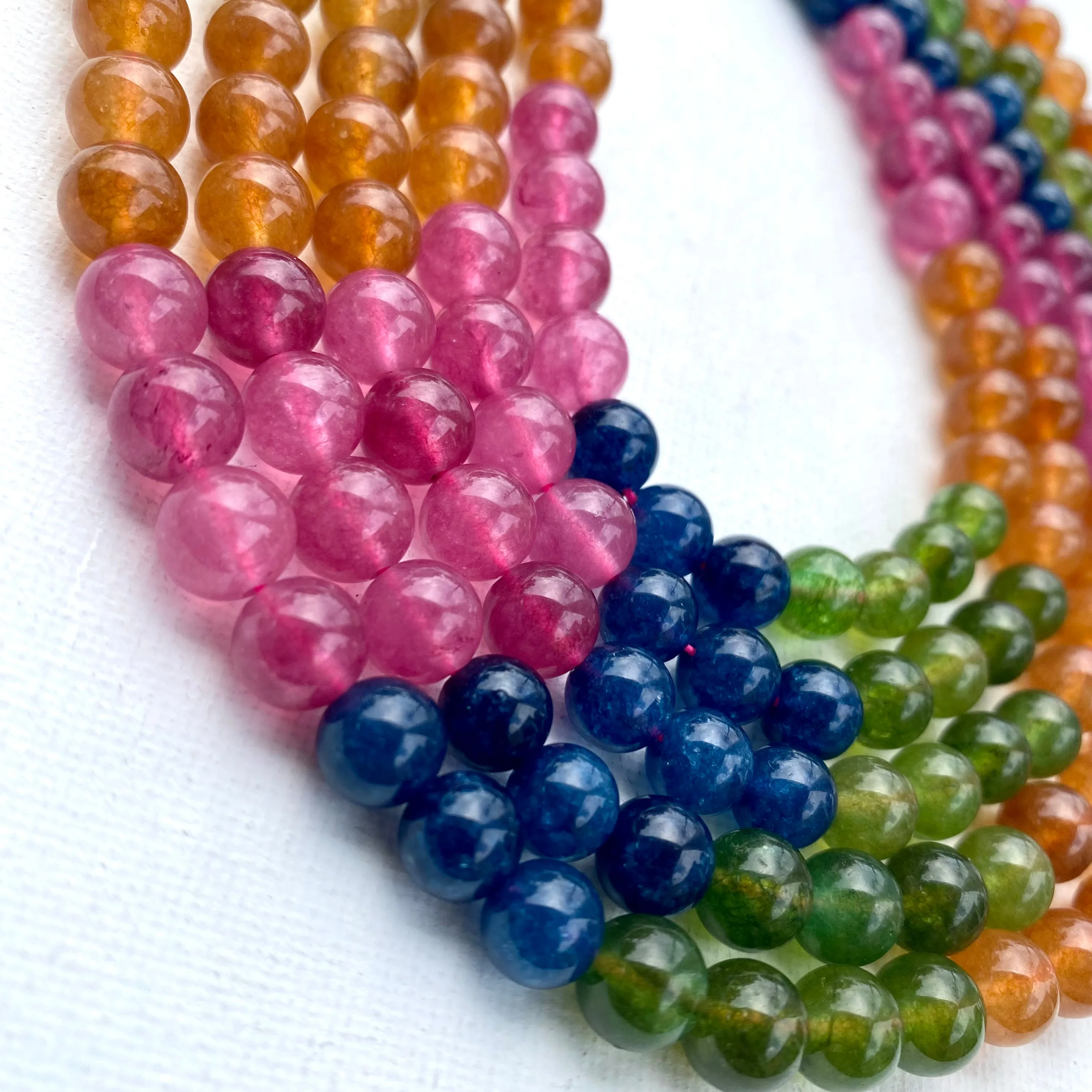 Dyed Quartz Strand 4mm