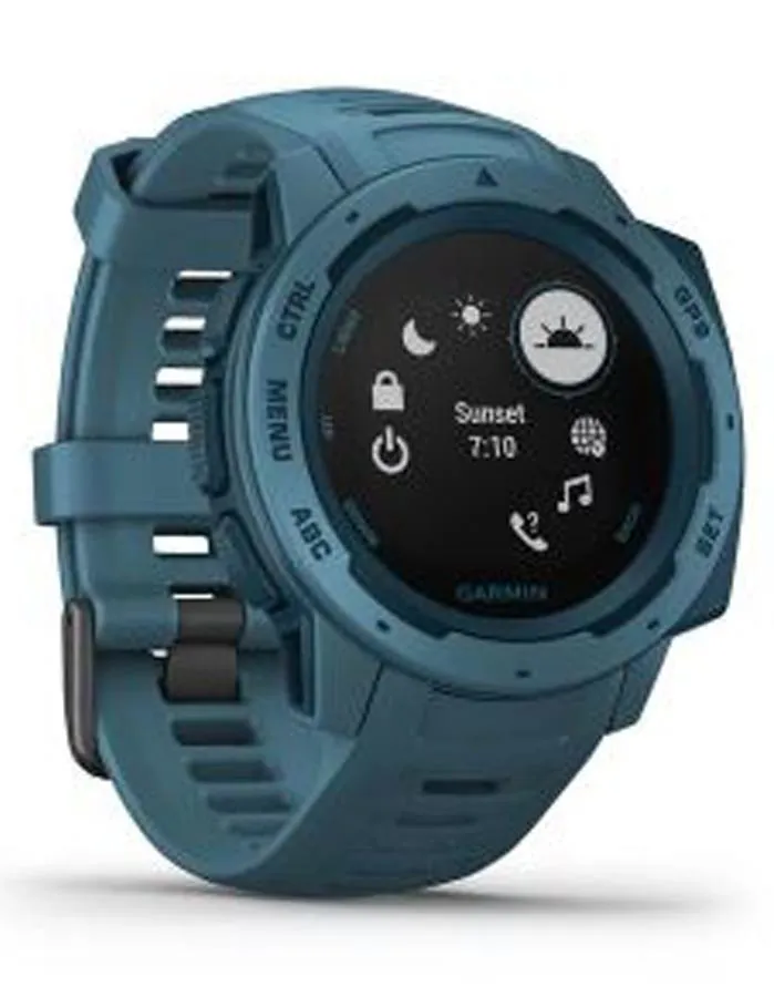 Garmin Instinct GPS Multipsort Watch - Lakeside Blue -  Heart Rate  - 100M