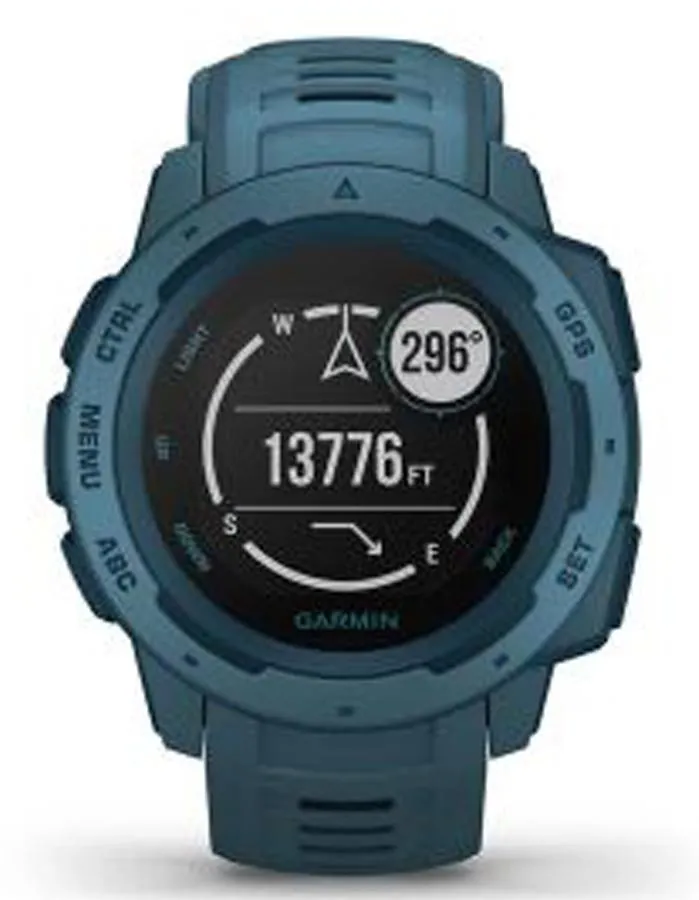 Garmin Instinct GPS Multipsort Watch - Lakeside Blue -  Heart Rate  - 100M