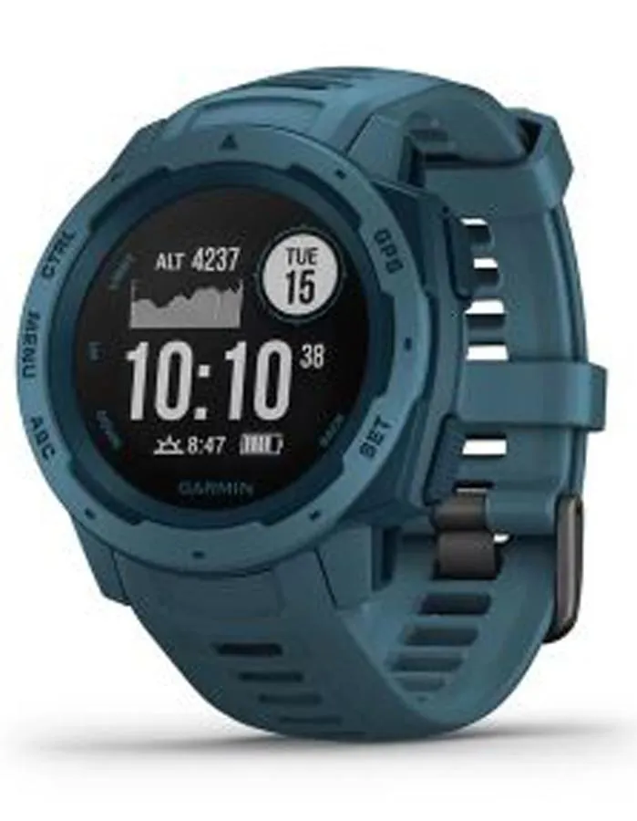 Garmin Instinct GPS Multipsort Watch - Lakeside Blue -  Heart Rate  - 100M