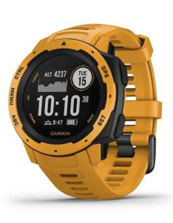 Garmin Instinct GPS Multipsort Watch - Sunburst -  Heart Rate Monitor - 100M