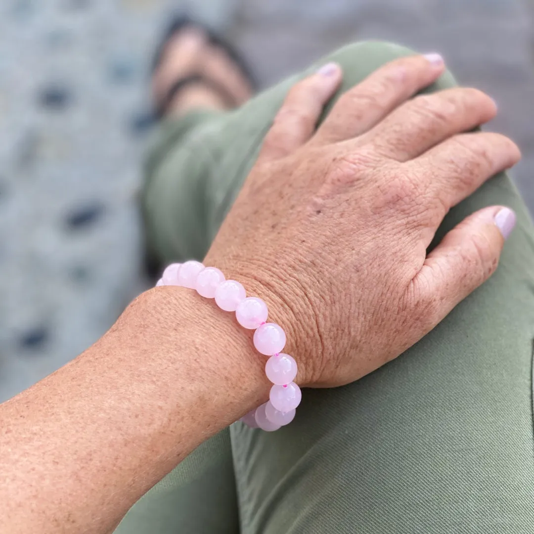 Gentle Heart Rose Quartz Jewelry Set