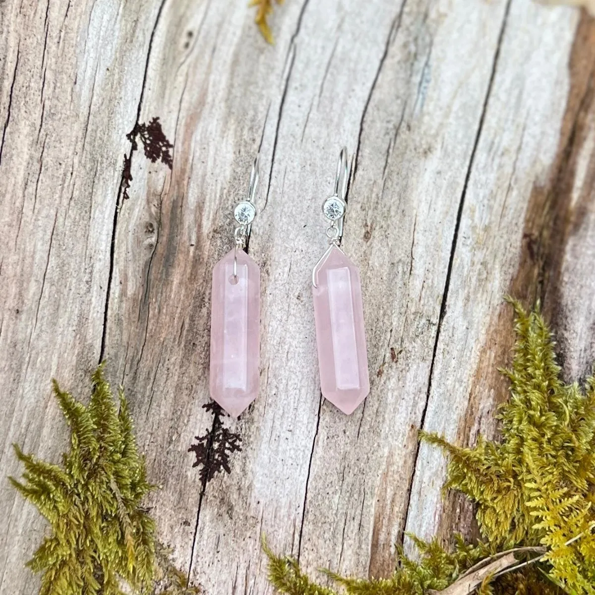 Gentle Heart Rose Quartz Jewelry Set