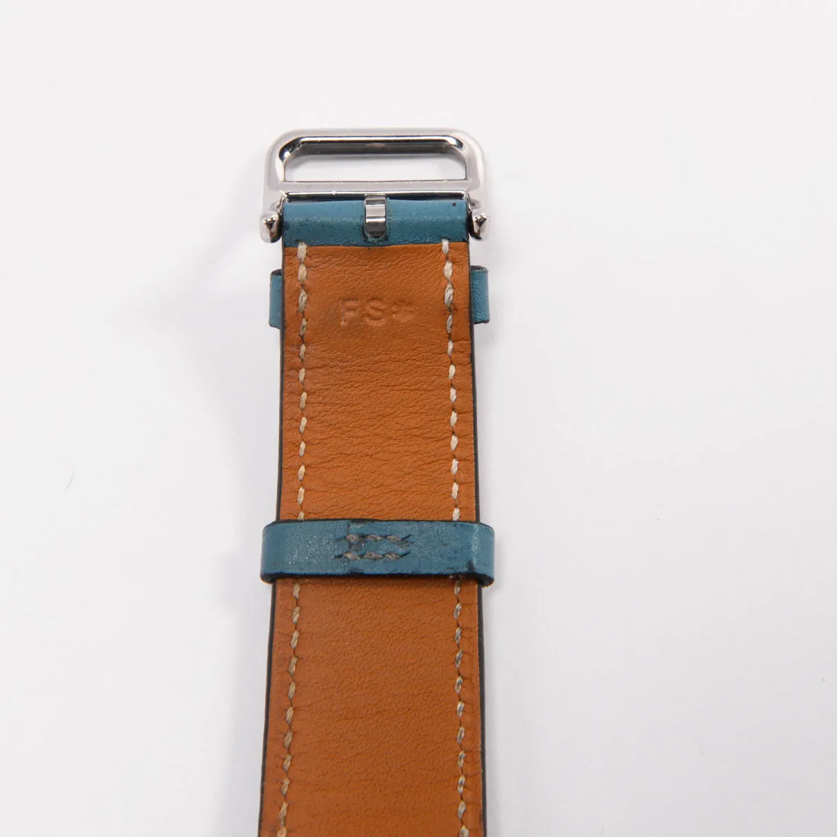 Hermes Blue Jean Swift Heure H Medium Model Watch