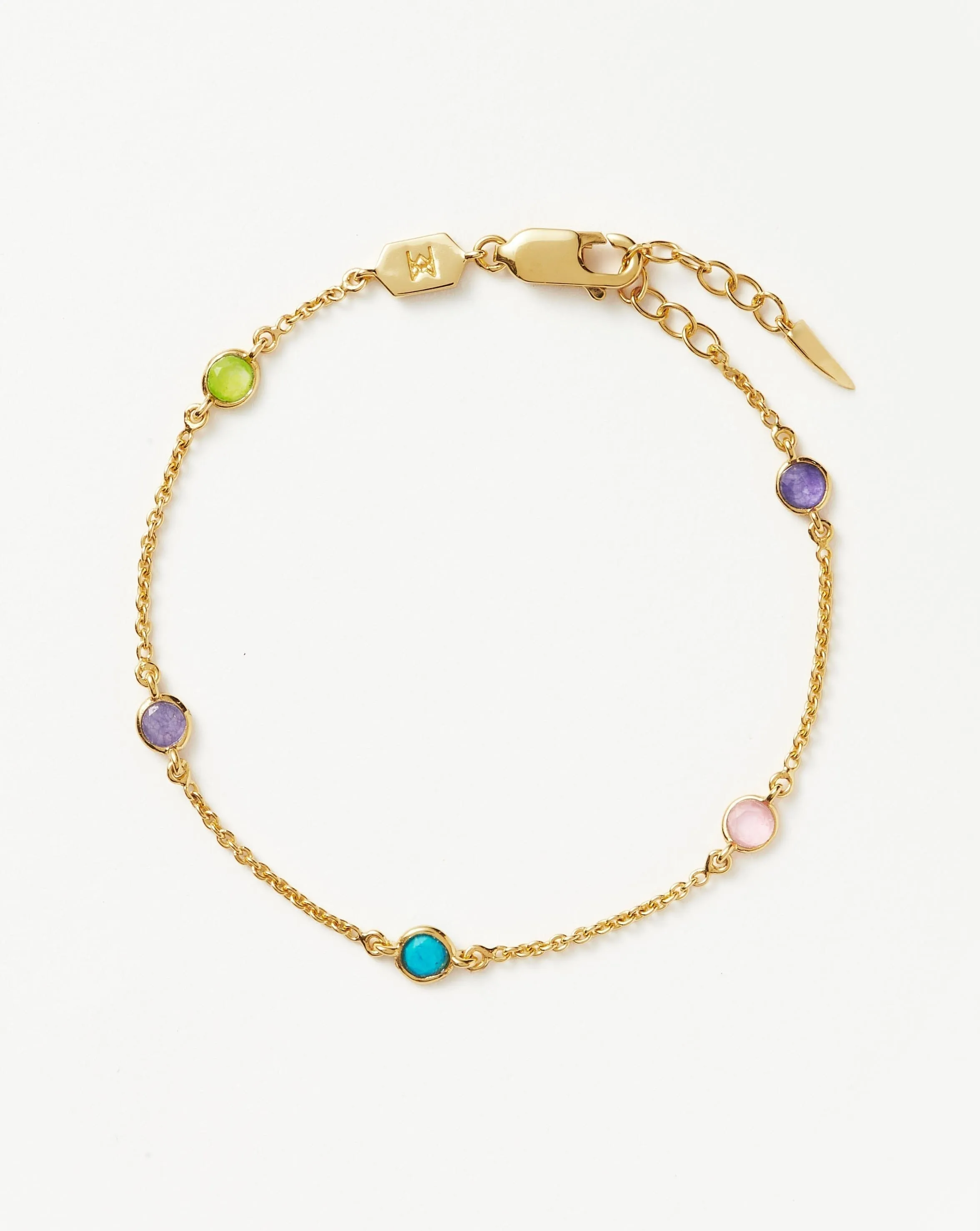 Hot Rox Multi Gemstone Bracelet | 18ct Gold Plated Vermeil/Multi