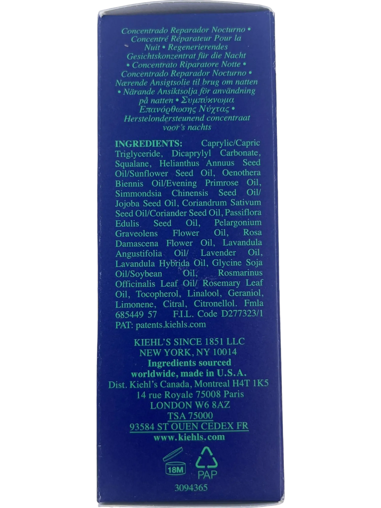 Kiehls Since 1851: Limited Edition Midnight Recovery Concentrate, 50ml