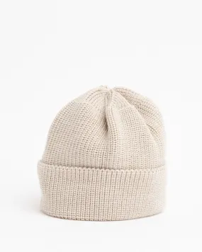 Knit Watch Cap Beige