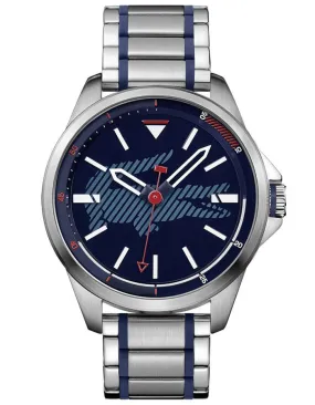 Lacoste Mens Capbreton Watch - Stainless Steel - Blue Dial - Stainless Bracelet