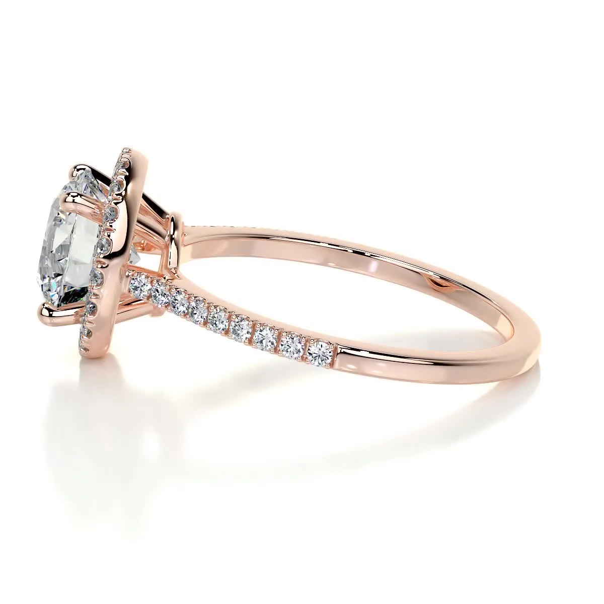 Layla Lab Grown Diamond Ring -14K Rose Gold