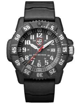 Luminox Mens Carbon SEAL 3800 - Black Case & Strap - Date - 300m