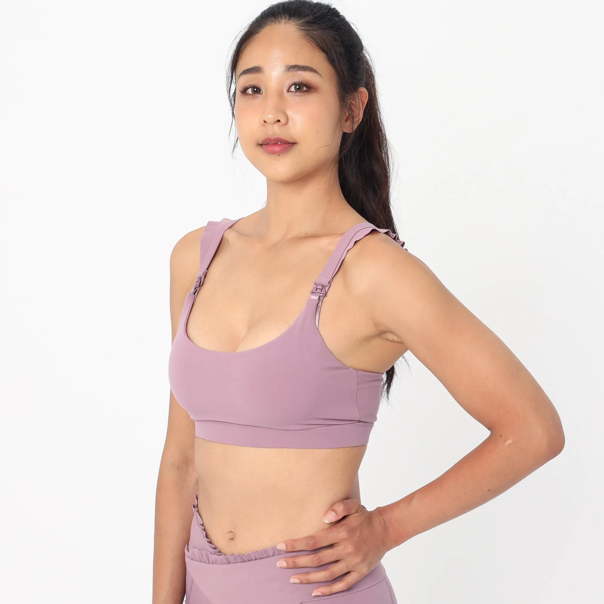 Madison - Medium Support Nursing Sport Bra (Lavender Smoke)