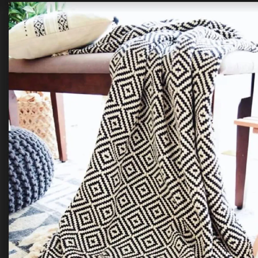 Marie Throw Blanket - Black