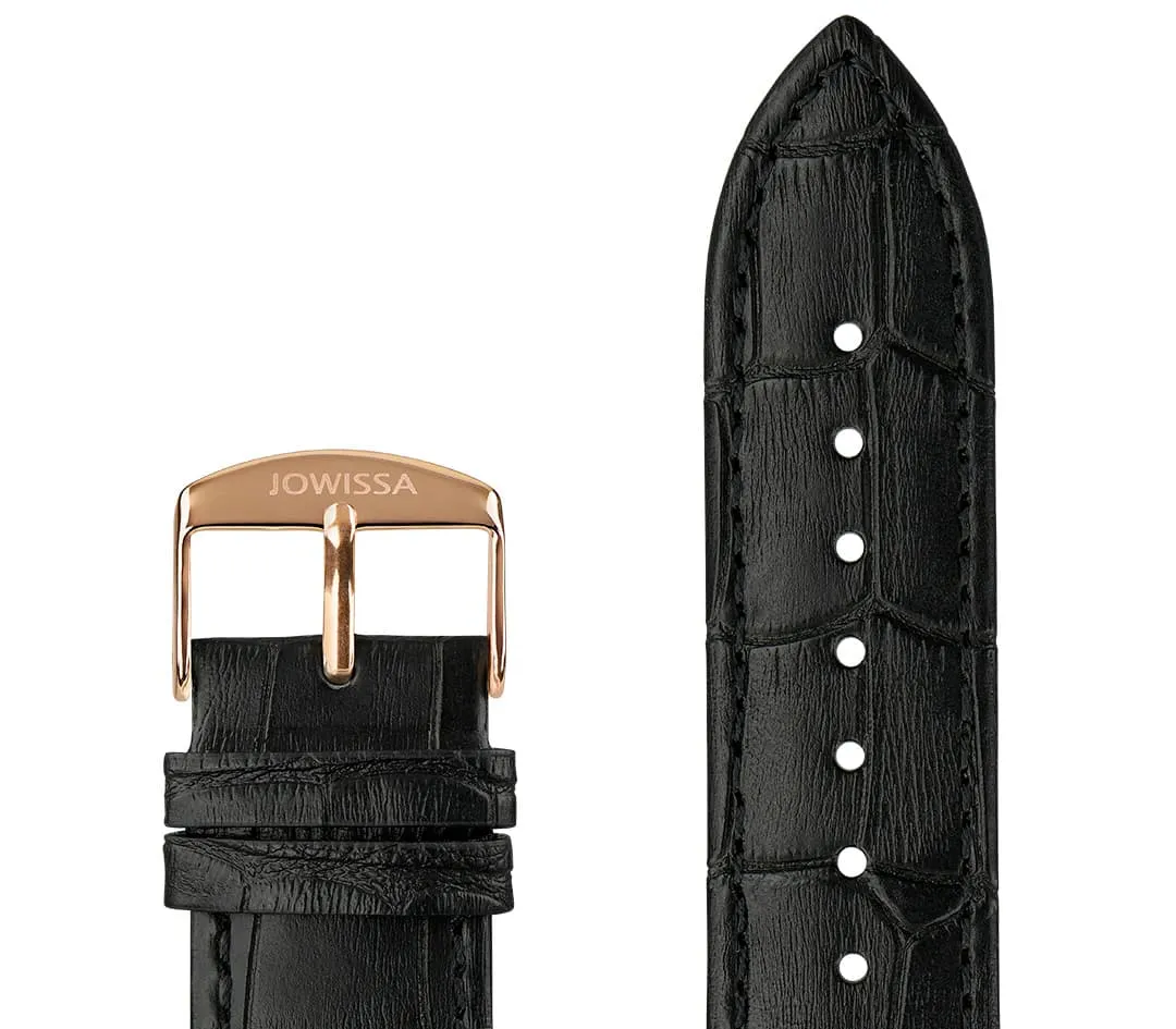 Mat Alligator Leather Watch Strap E3.1443.XL