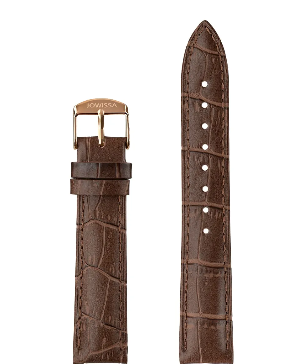 Mat Alligator Leather Watch Strap E3.1463.L