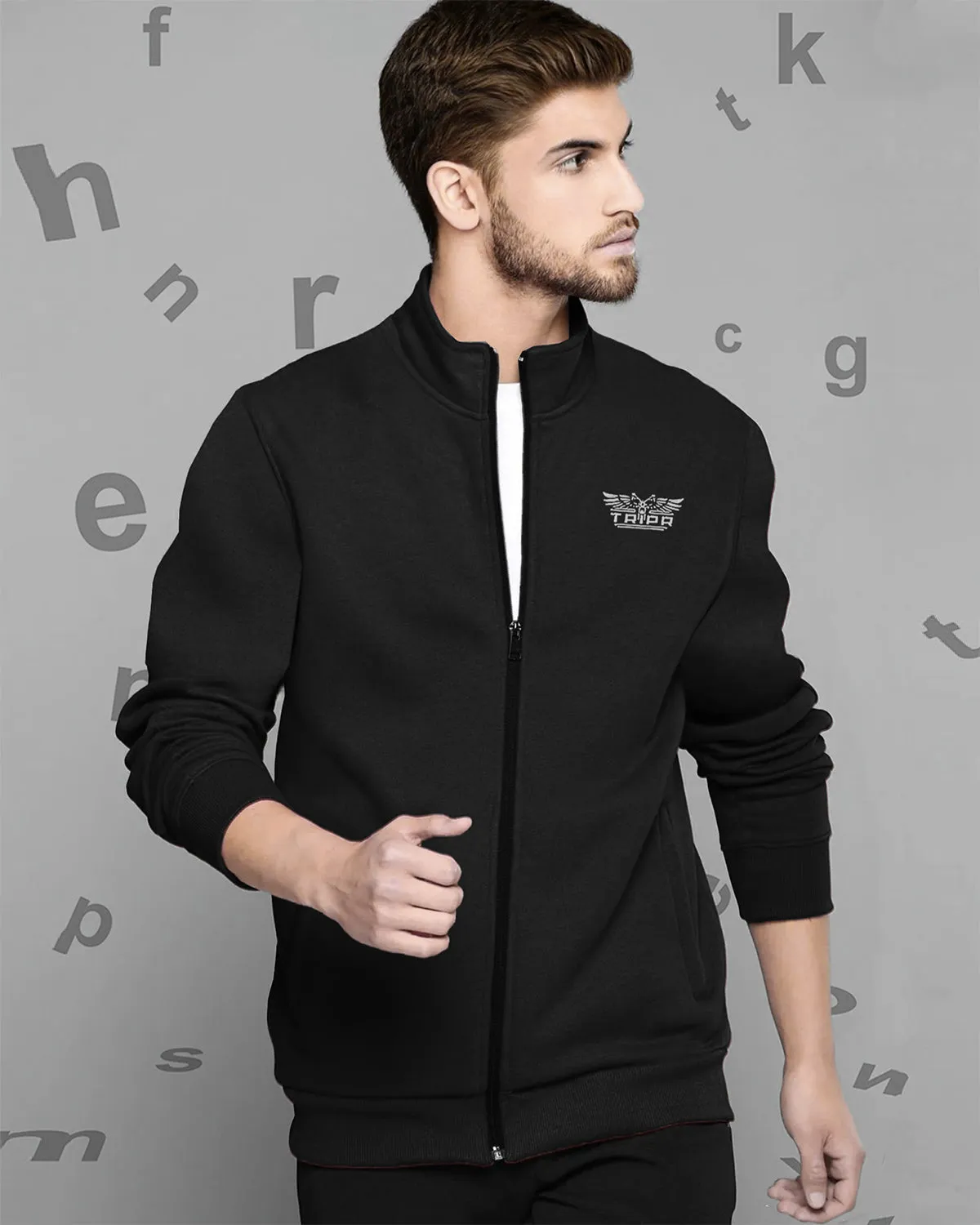 Men Black Casual Jacket