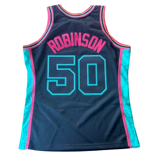 NBA San Antonio Spurs David Robinson Blackout Pop Swingman Jersey