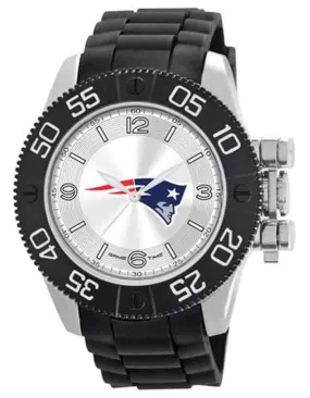 NFL Mens New England Patriots Beast Watch - Molded Strap- Luminous Hands