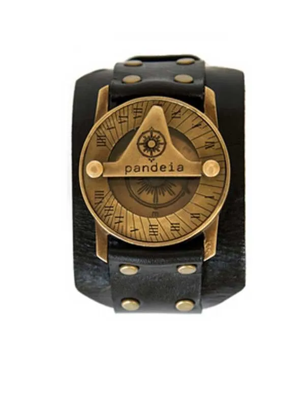 Pandeia Sundial Compass Watch - Kane Obsidian