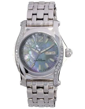 Reactor Womens Curie Watch - Stainless - Swarovski - Bracelet - Day/Date - MOP