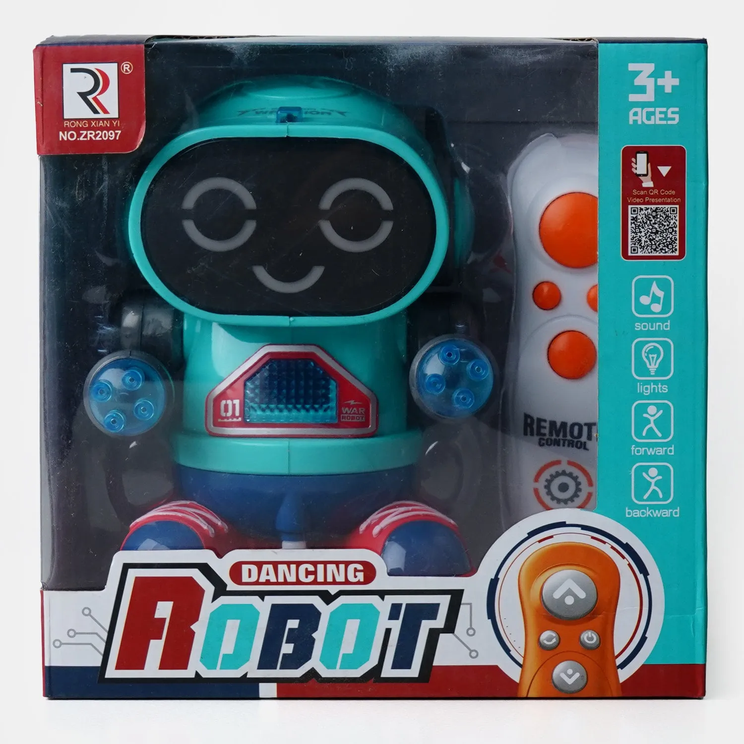 Remote Control 2 Fun Robot With Light & Music For Kids