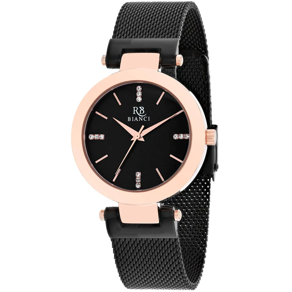 Roberto Bianci Women's Cristallo Black Dial Watch - RB0405