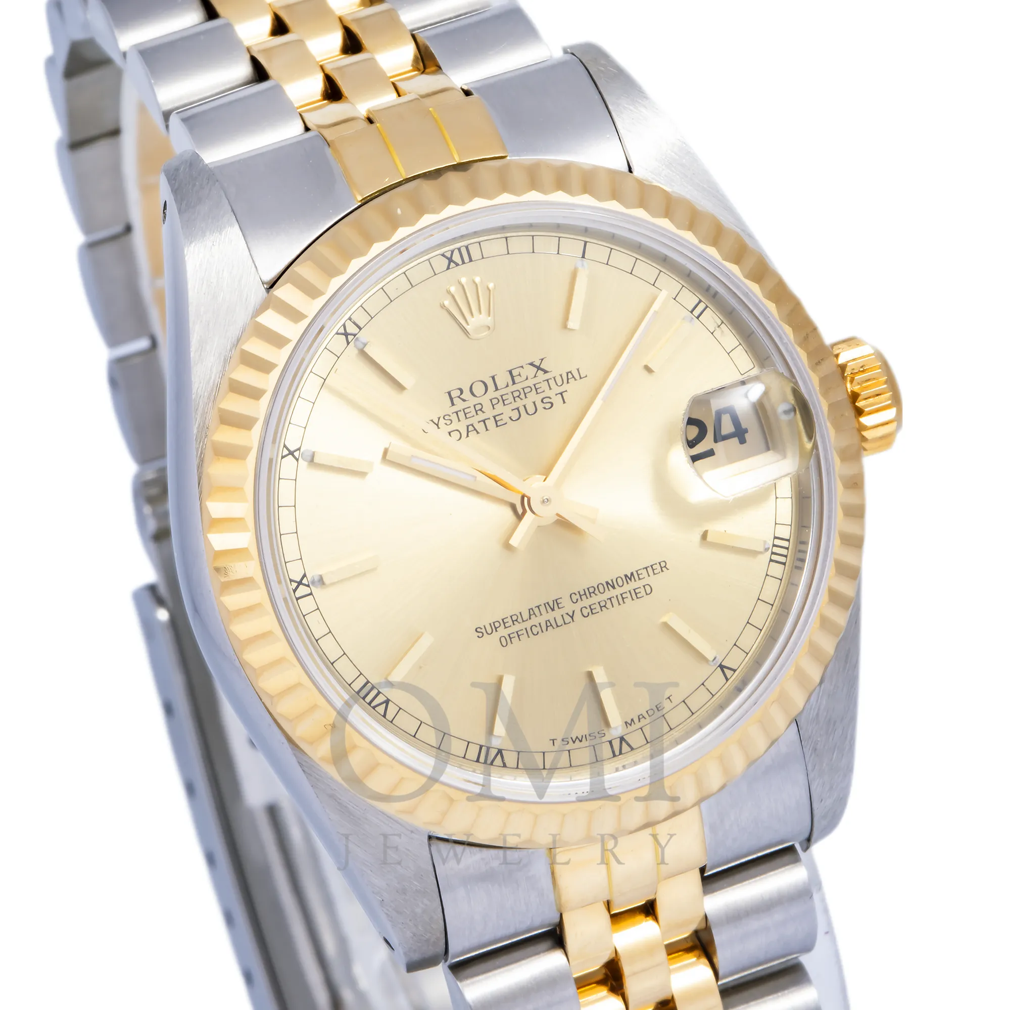 Rolex Lady-Datejust 68273 31MM Champagne Dial With Yellow Gold Jubilee Bracelet