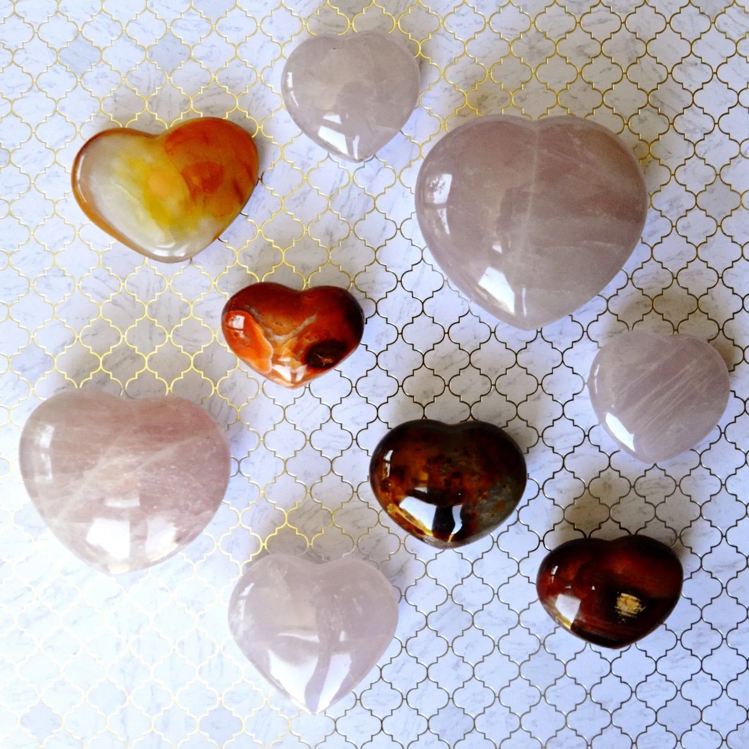 Rose Quartz Healing Heart