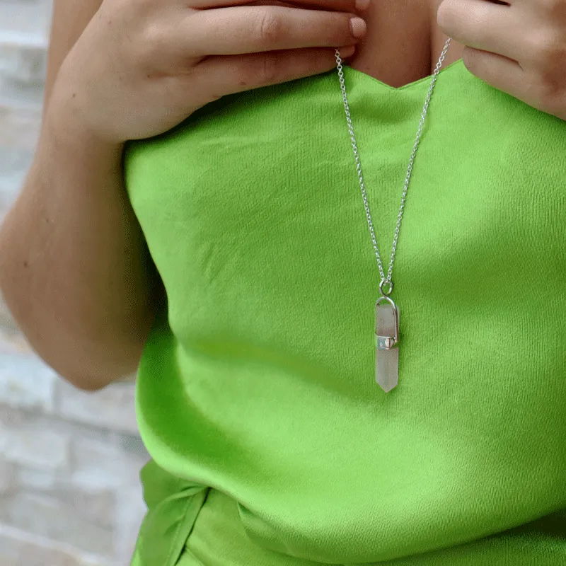 Rose Quartz Point Pendant