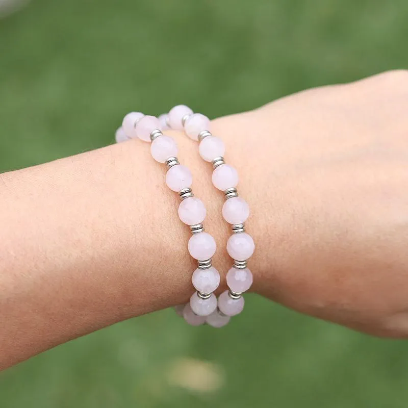 Rose Quartz Wrist Mala Bracelet