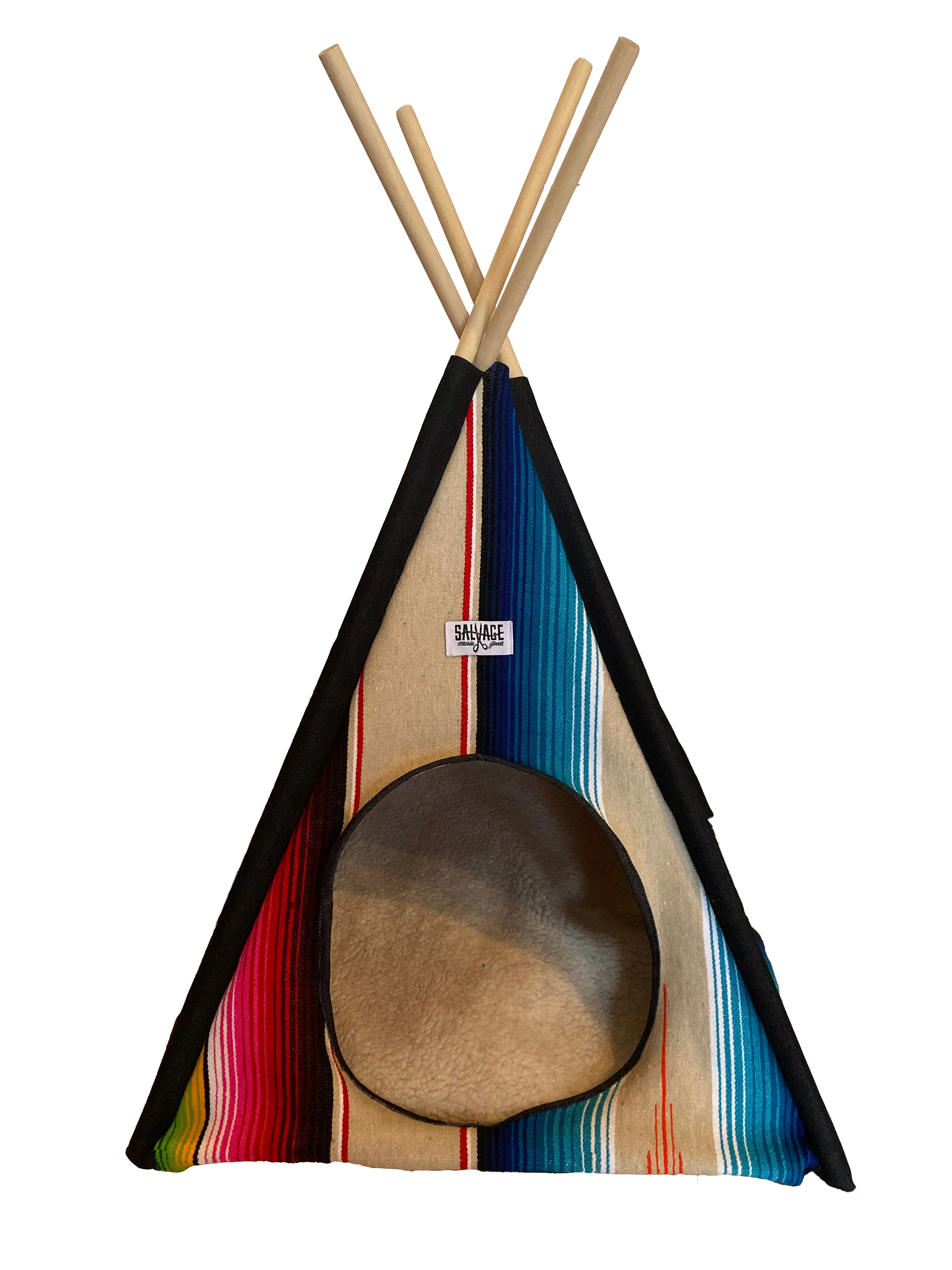 Saltillo Serape Tipi Casita- Light Blue