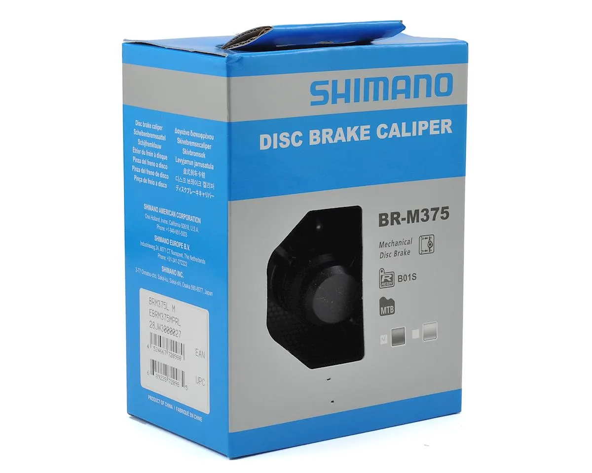 Shimano BR-M375 Disc Brake Caliper (Black) (Mechanical) (Front Or Rear) (Post Mount)