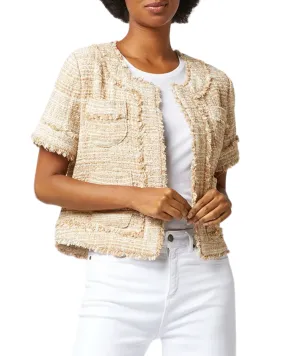 Short Sleeved Kiki Jacket (Raffia Textured Tweed)