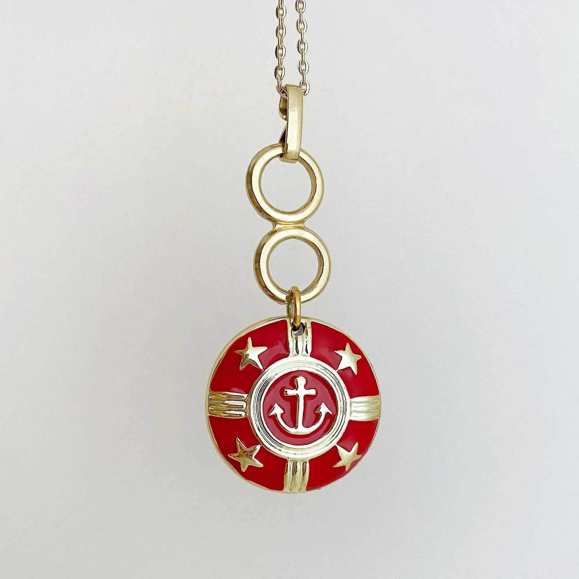 SIROIS vintage nautical pendant necklace