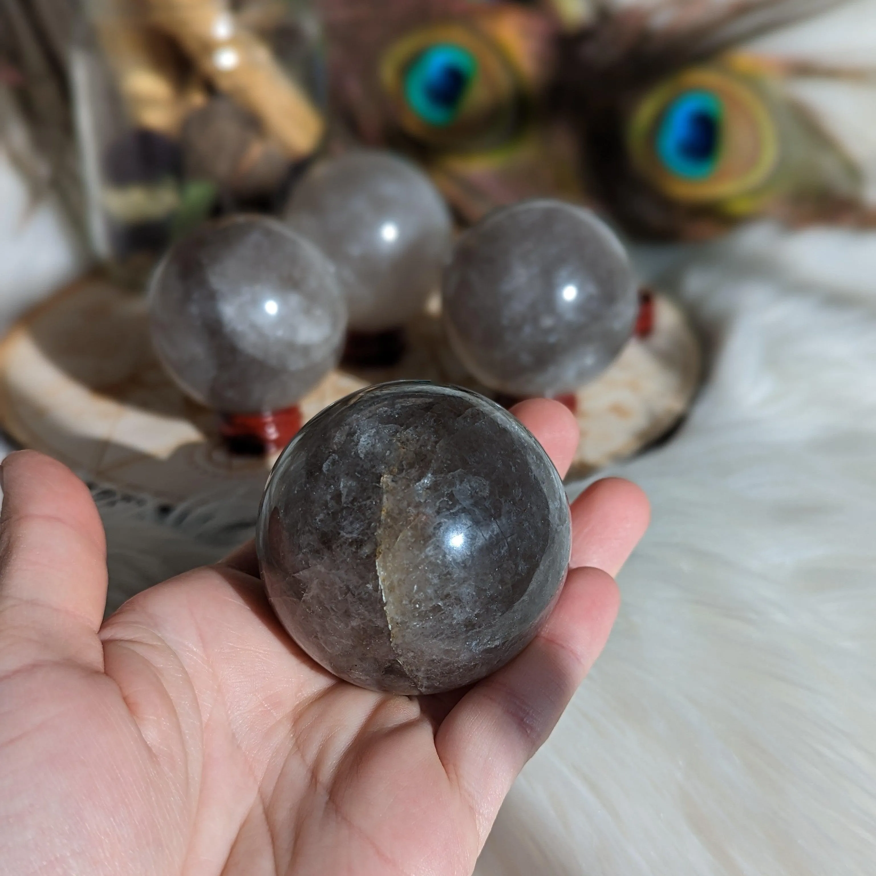 Smoky Quartz Protection Sphere