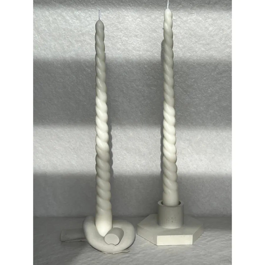 Spiral Taper Candles - Set of 2