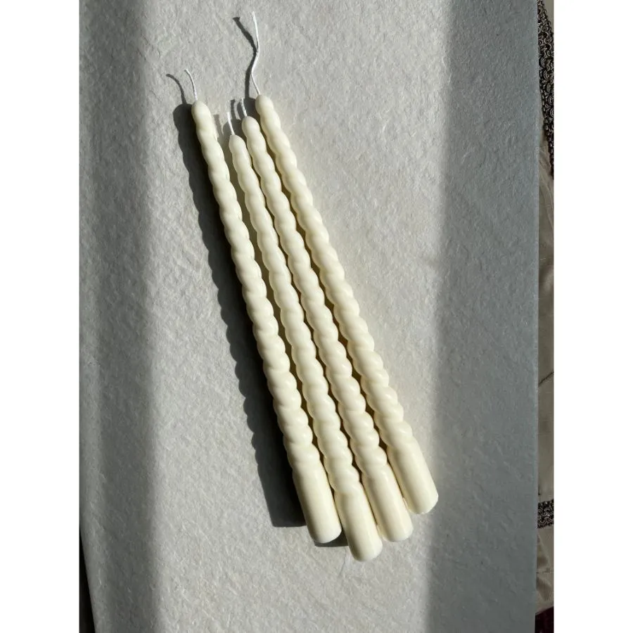 Spiral Taper Candles - Set of 2