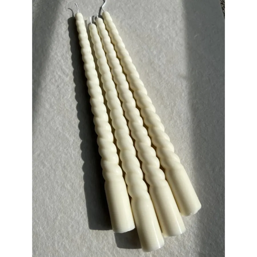 Spiral Taper Candles - Set of 2