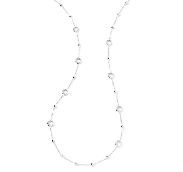 Station Necklace in Sterling Silver