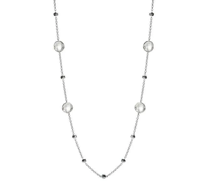 Station Necklace in Sterling Silver