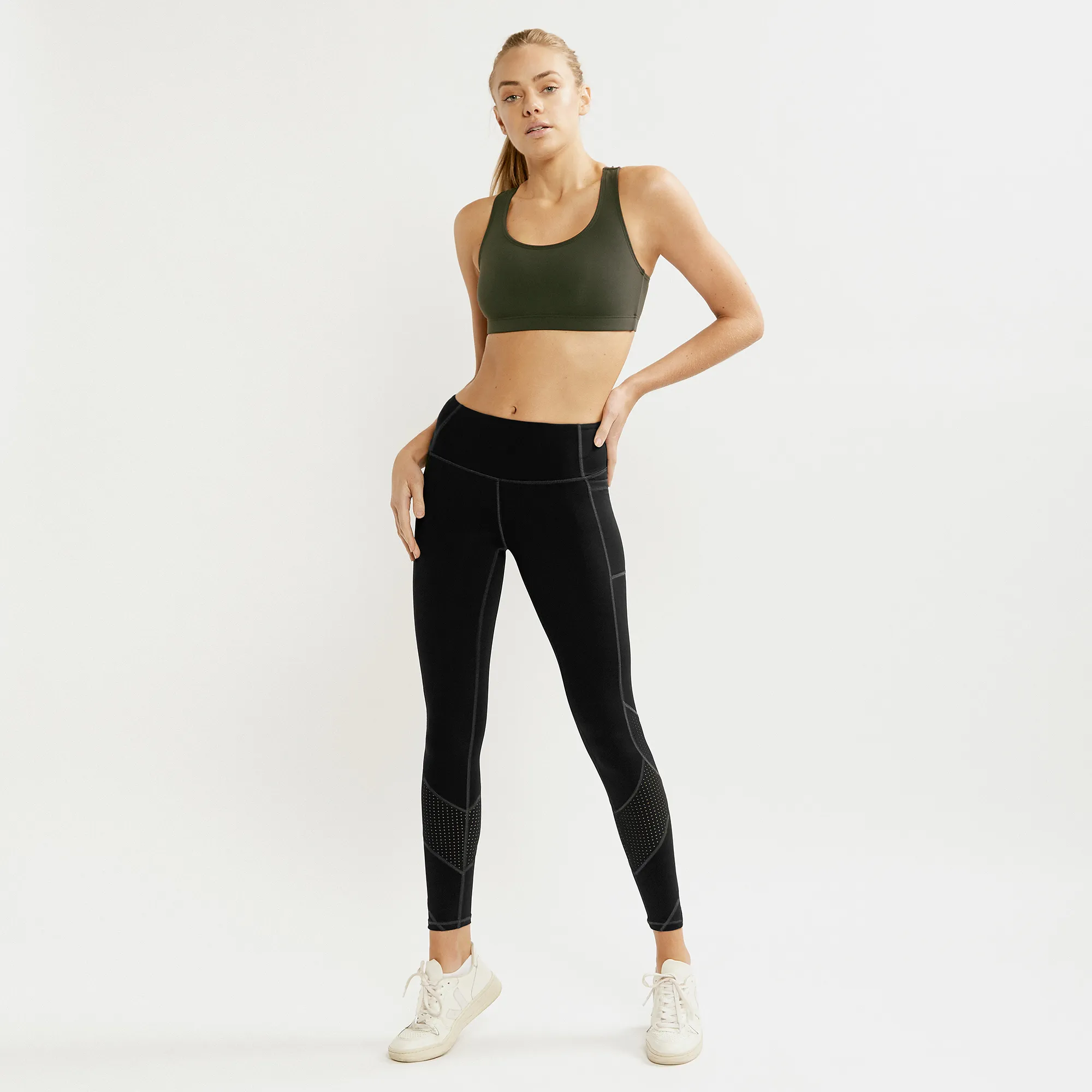 The Original Bella Bustiere Sports Bra- Racer Back- Olive