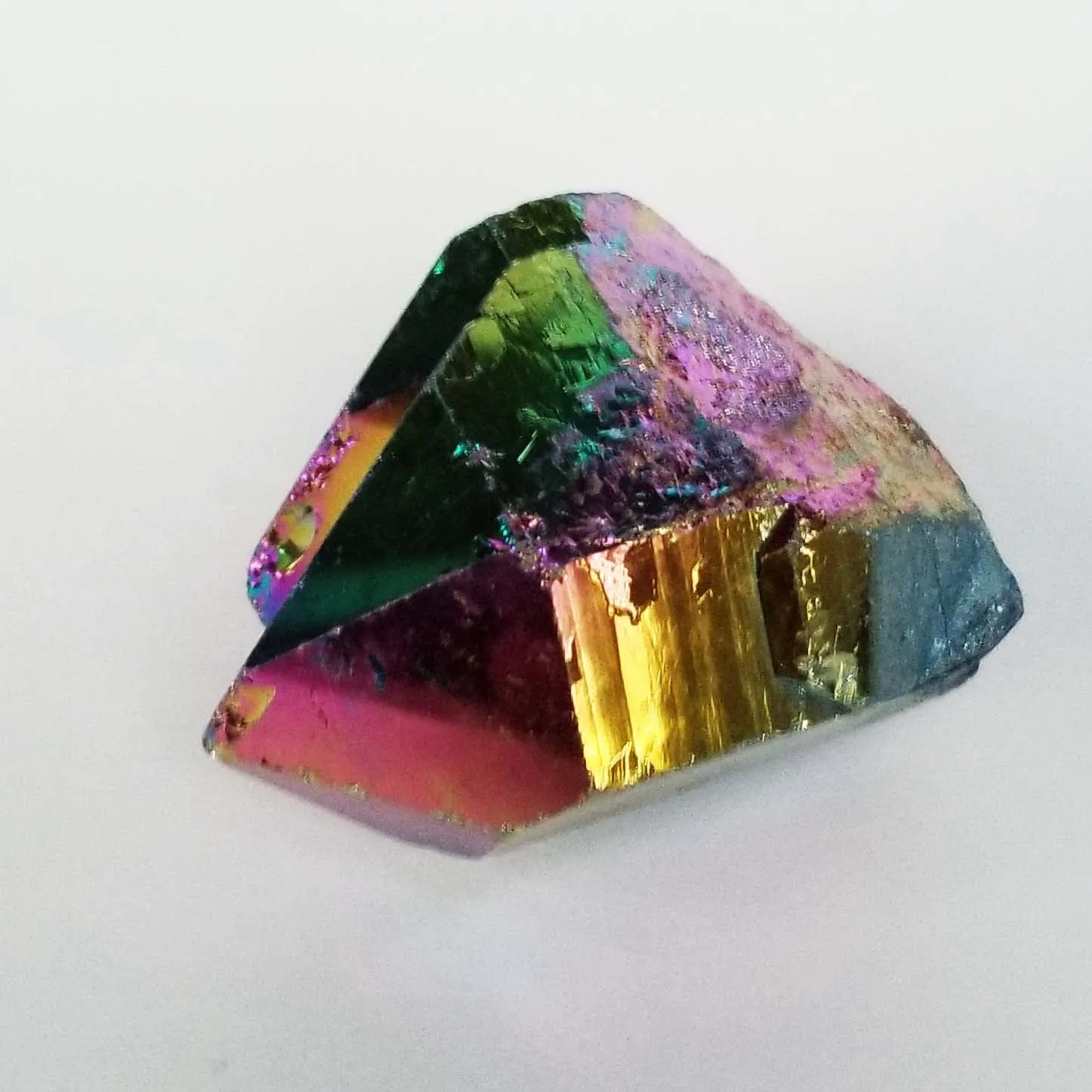 Titanium Rainbow Aura Quartz Crystal Cluster - 3