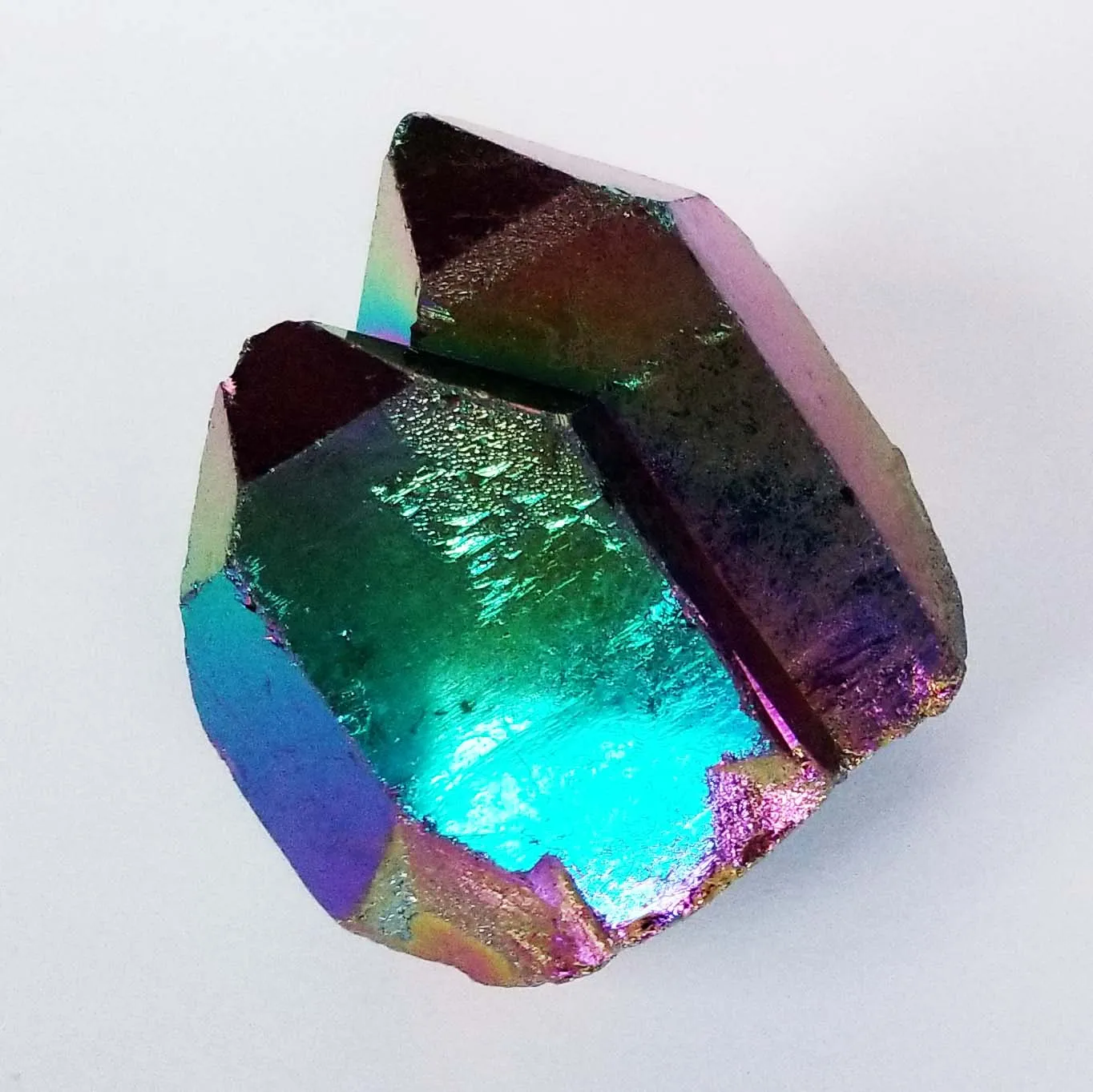 Titanium Rainbow Aura Quartz Crystal Cluster - 3