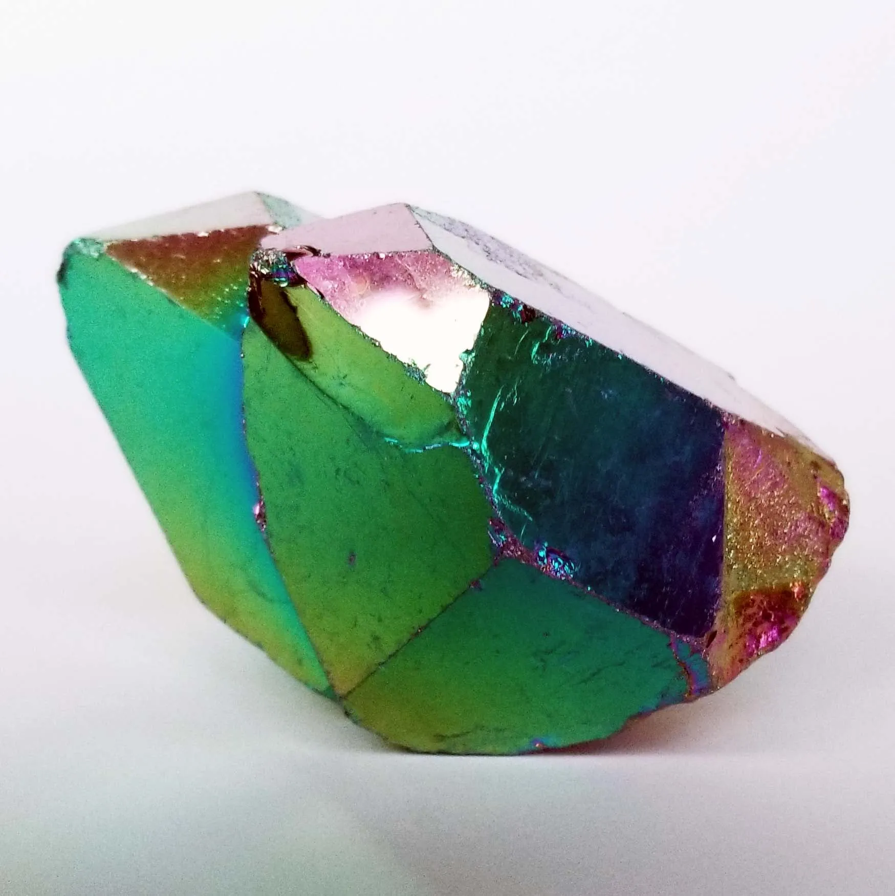 Titanium Rainbow Aura Quartz Crystal Cluster - 3