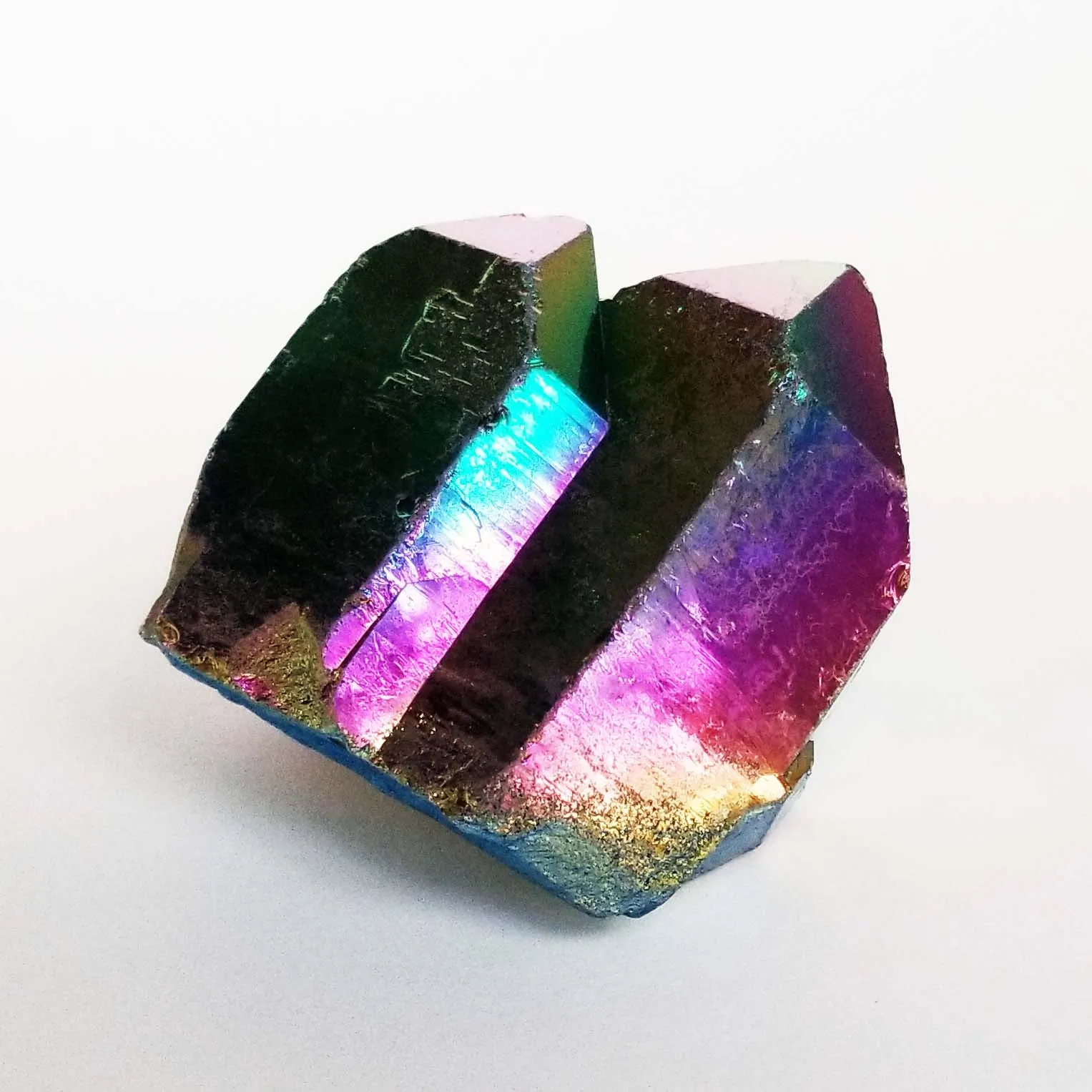 Titanium Rainbow Aura Quartz Crystal Cluster - 3