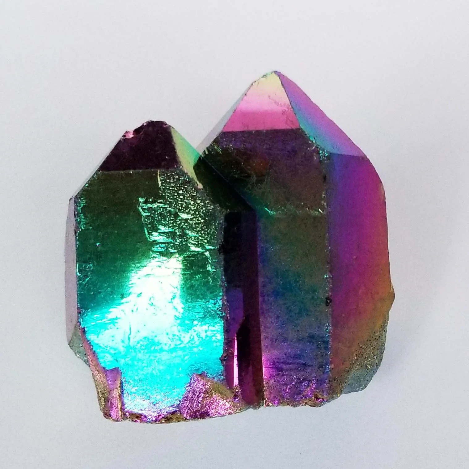 Titanium Rainbow Aura Quartz Crystal Cluster - 3